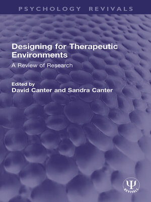 cover image of Designing for Therapeutic Environments